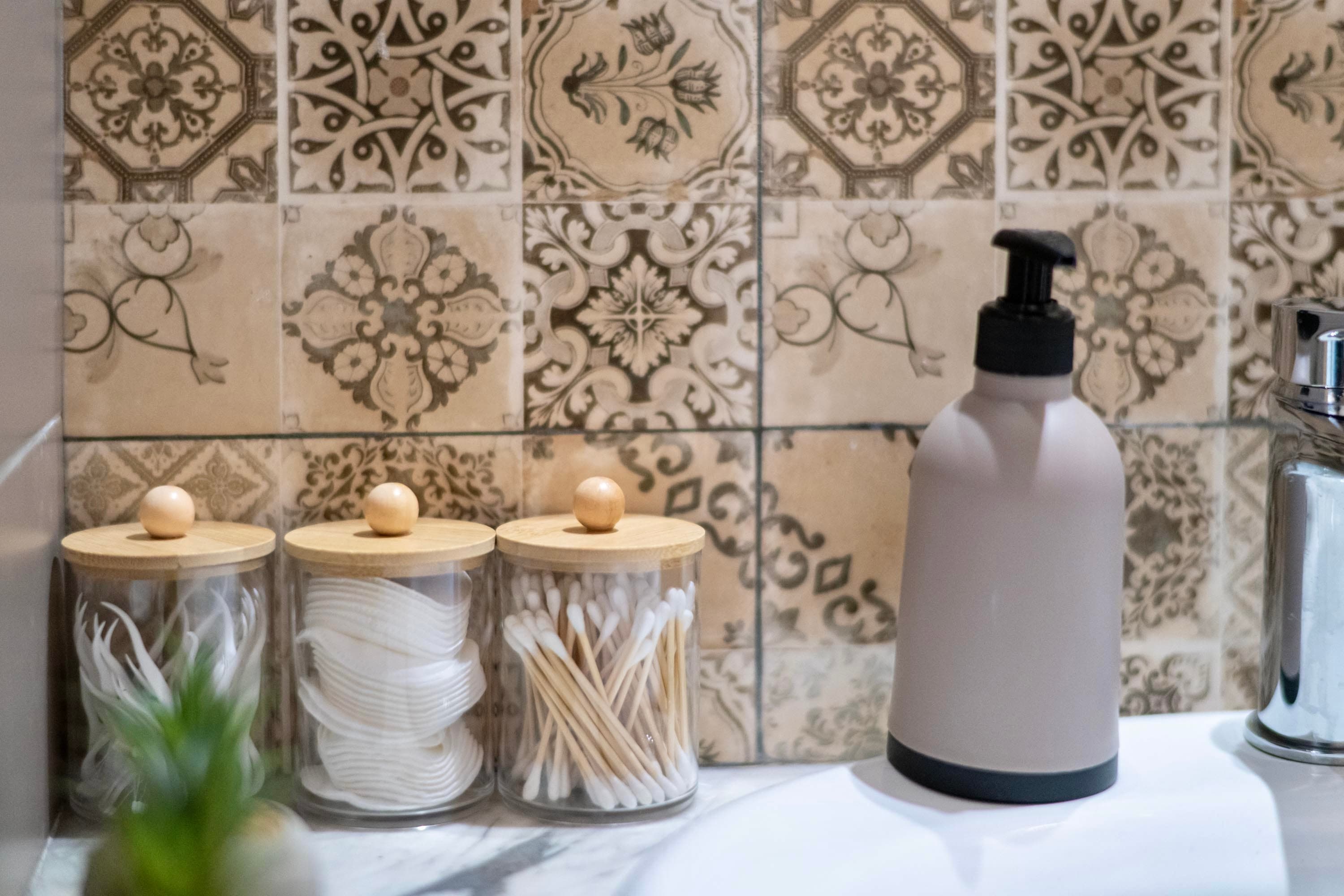 Modern bathroom with shower